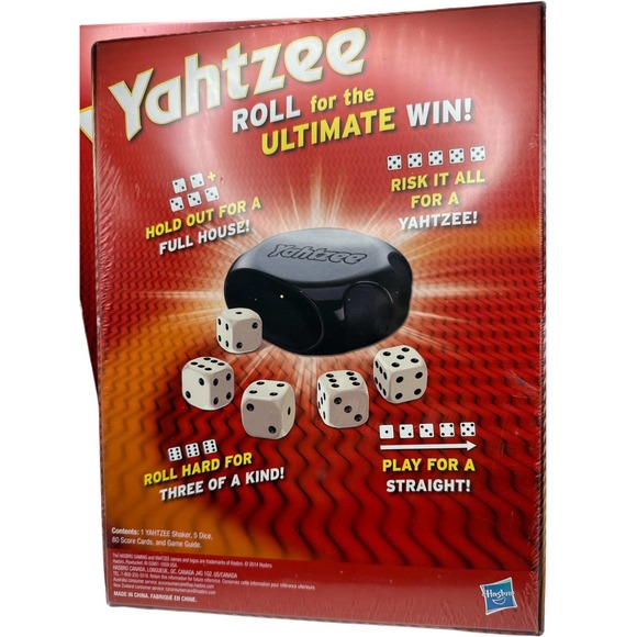 Yahtzee The Shake, Score & Shout Game Hasbro Dice Game - Picture 3 of 4